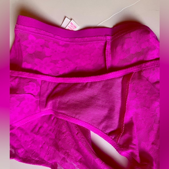 PINK lace fabric Hiphuggers, Size: XL, Color: Fuchsia/Pink - Picture 6 of 6